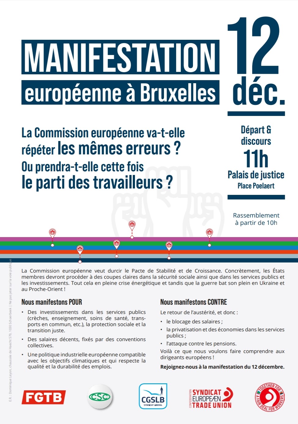 Manifestation européenne – 12/12/2023 – Bruxelles